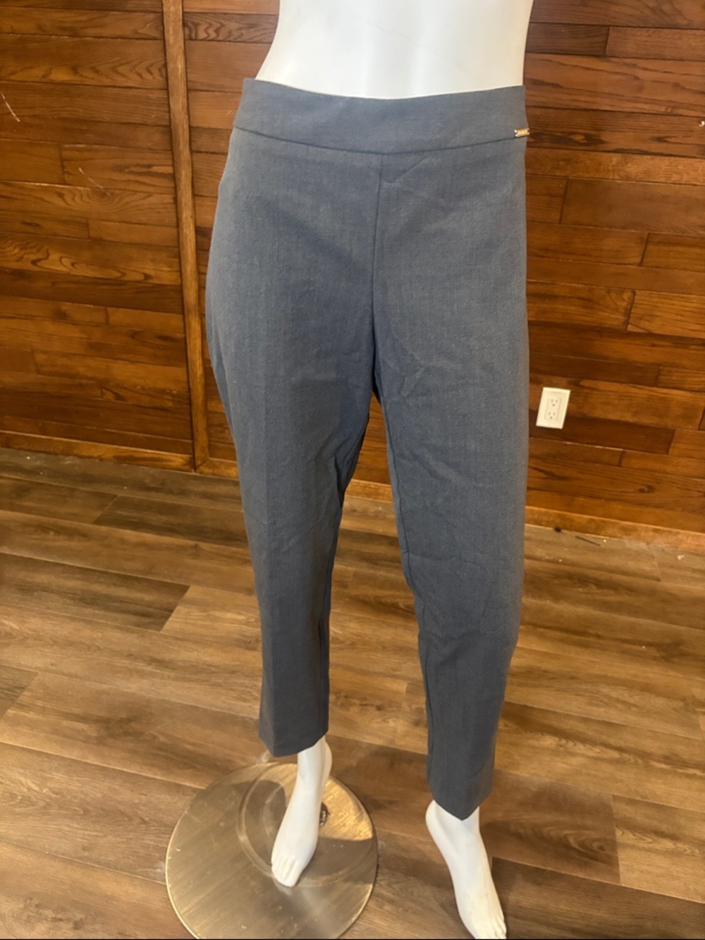 Ellen Tracy Slate Gray Ankle Pants